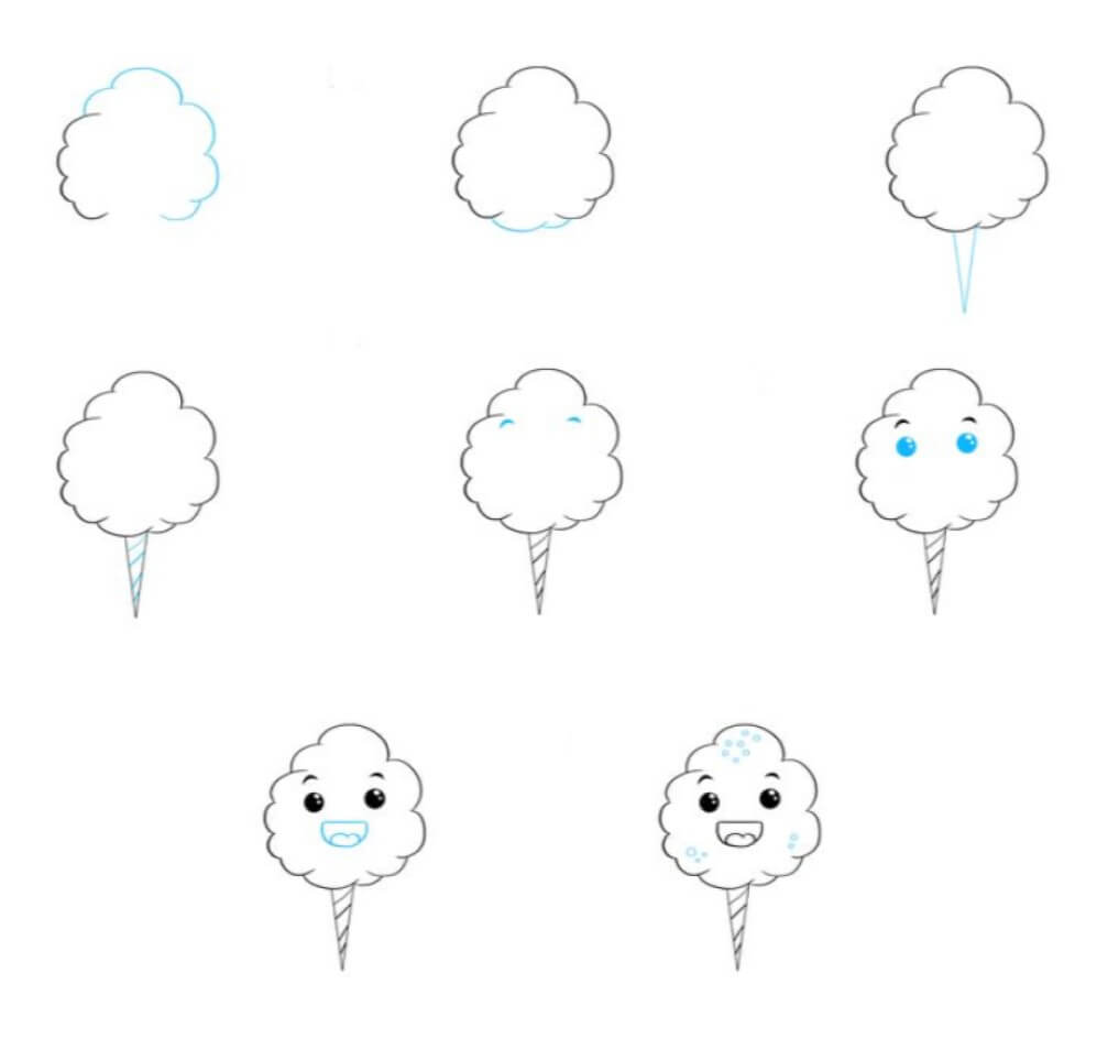 Cotton candy 2 Drawing Ideas