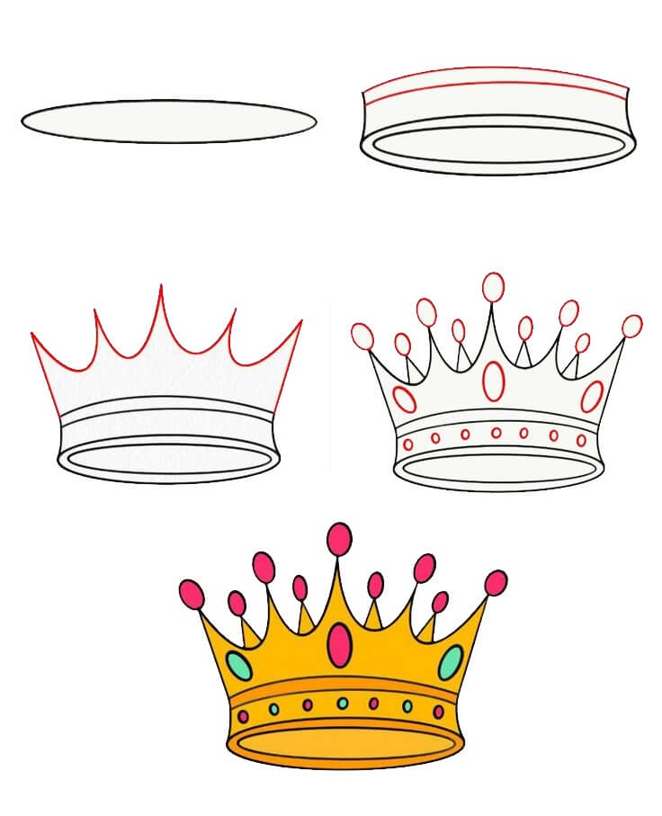 How to draw Crown idea (10)
