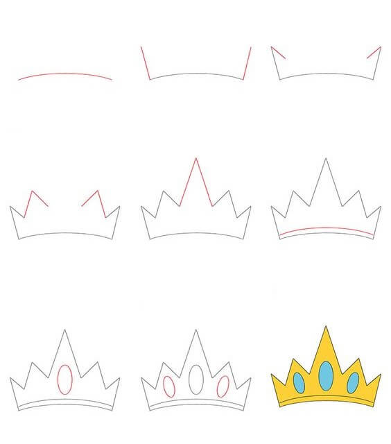 How to draw Crown idea (11)