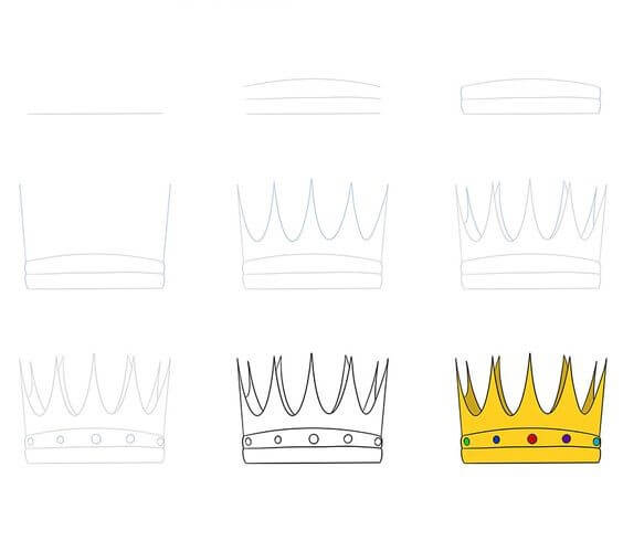 How to draw Crown idea (13)