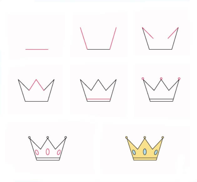 How to draw Crown idea (17)
