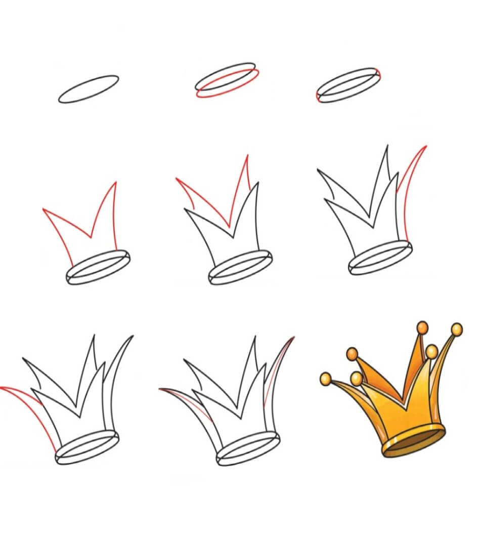 How to draw Crown idea (19)