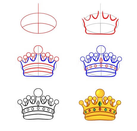 How to draw Crown idea (23)