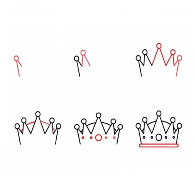 How to draw Crown idea (24)