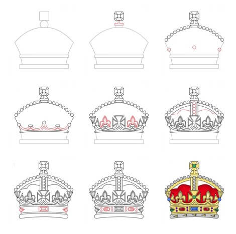 How to draw Crown idea (26)