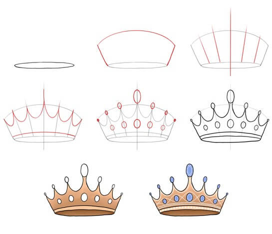How to draw Crown idea (27)