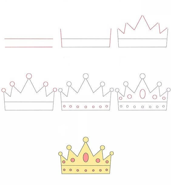 How to draw Crown idea (8)