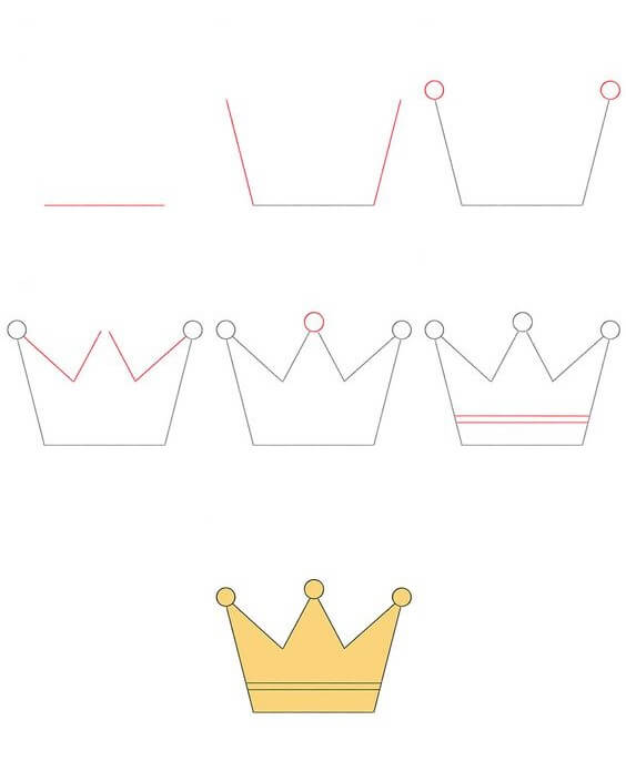 How to draw Crown idea (9)
