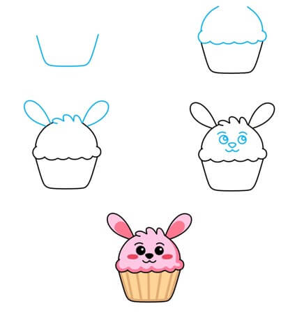 How to draw Cupcakes idea (11)