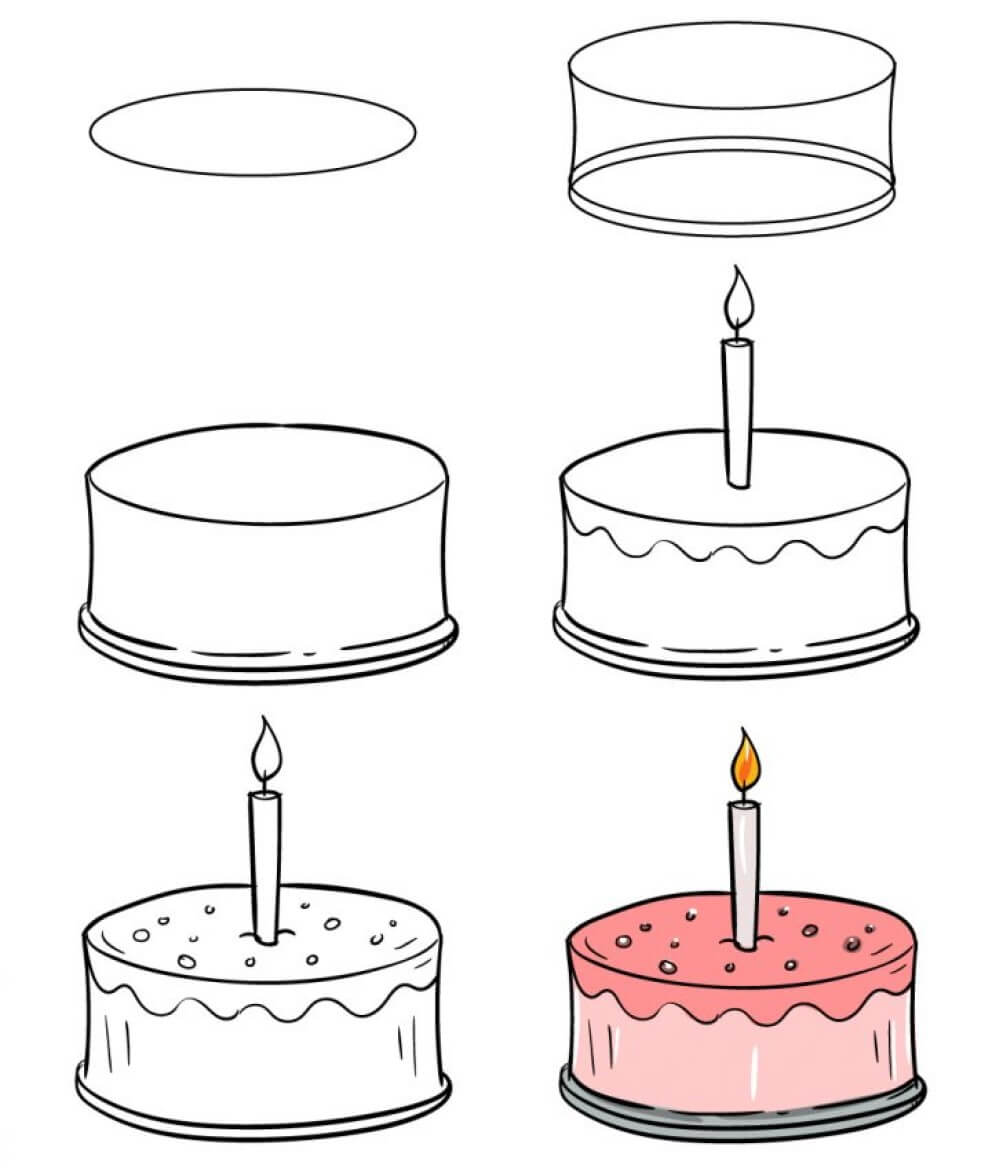 Custard cake idea (3) Drawing Ideas