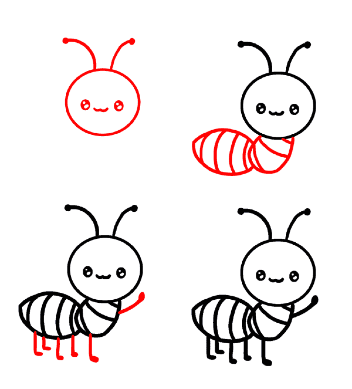 How to draw Cute ant