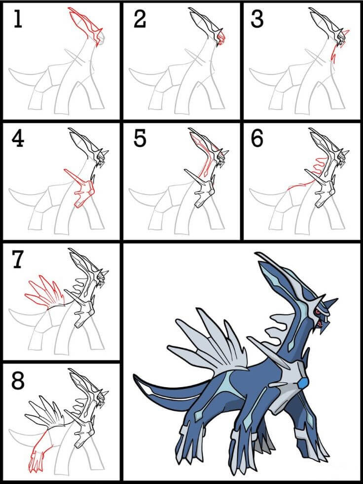 Dialga Drawing Ideas