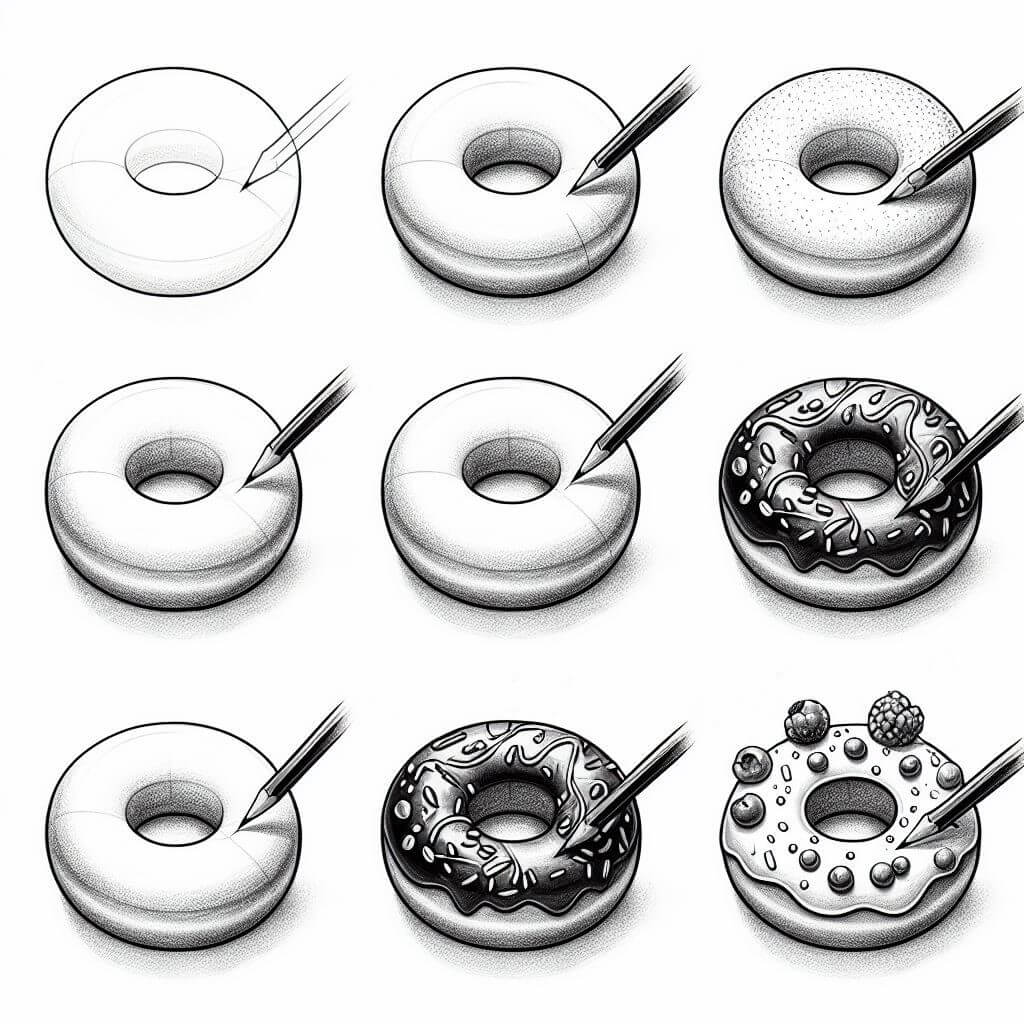 Donut idea (19) Drawing Ideas