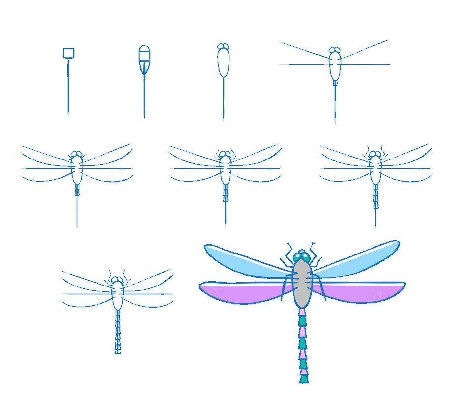 Dragonfly idea 12 Drawing Ideas