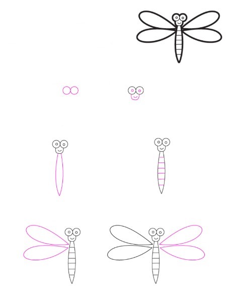 Dragonfly idea 24 Drawing Ideas