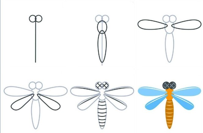 Dragonfly idea 29 Drawing Ideas