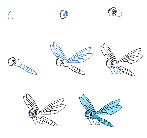Dragonfly idea 3 Drawing Ideas