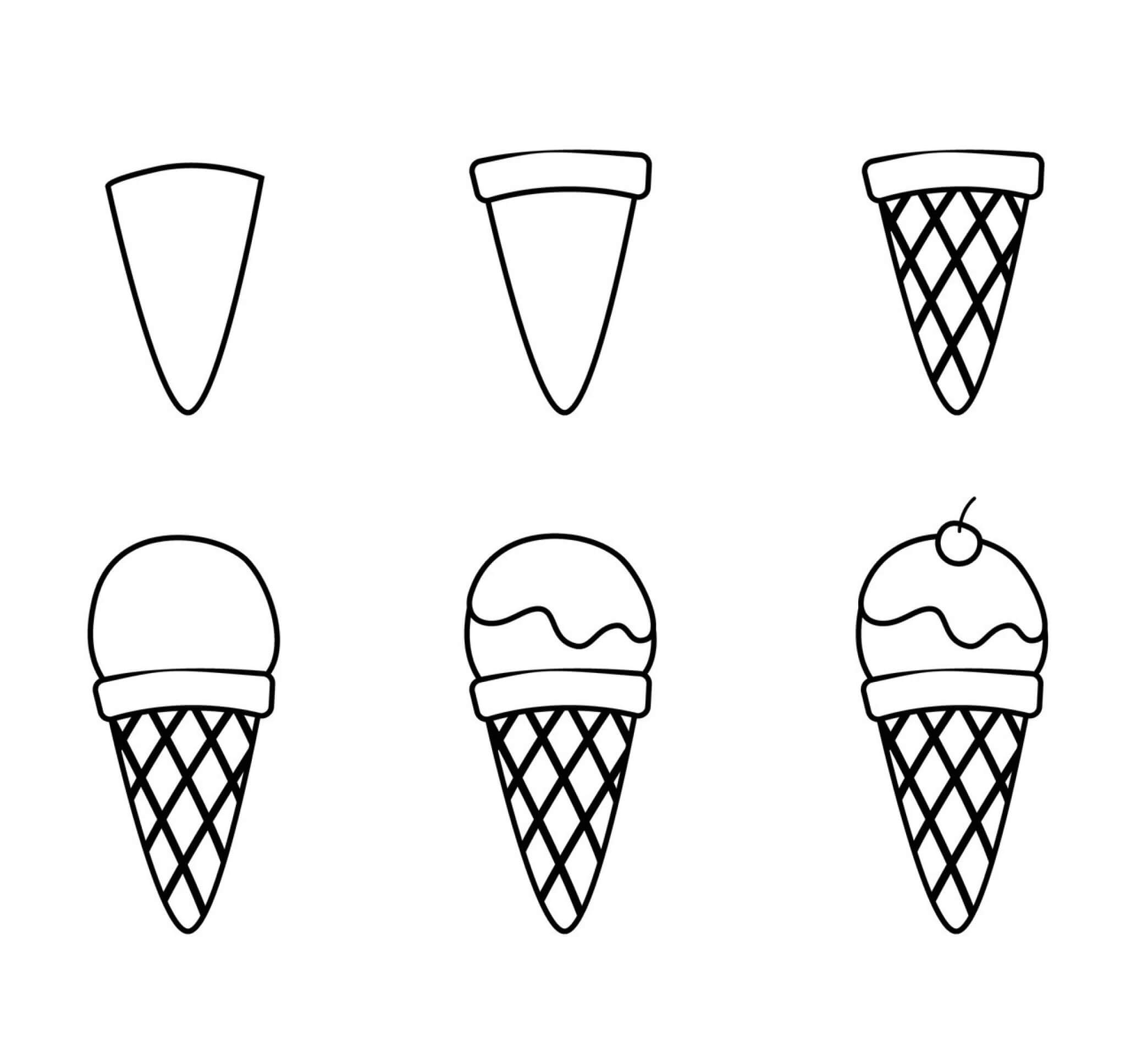 Drawing a simple ice cream stick Drawing Ideas