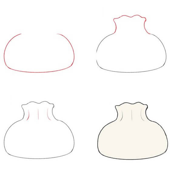 How to draw Drawing simple dumplings