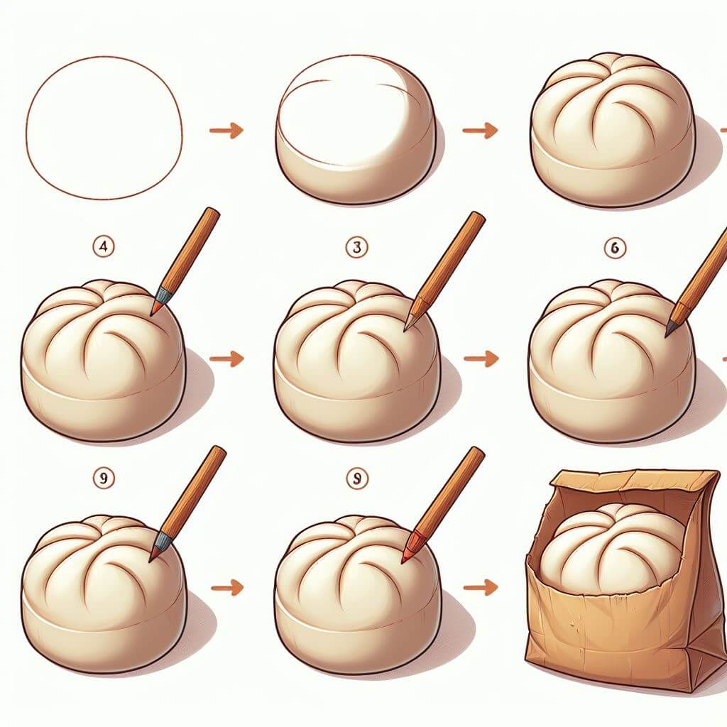 How to draw Dumplings idea (11)