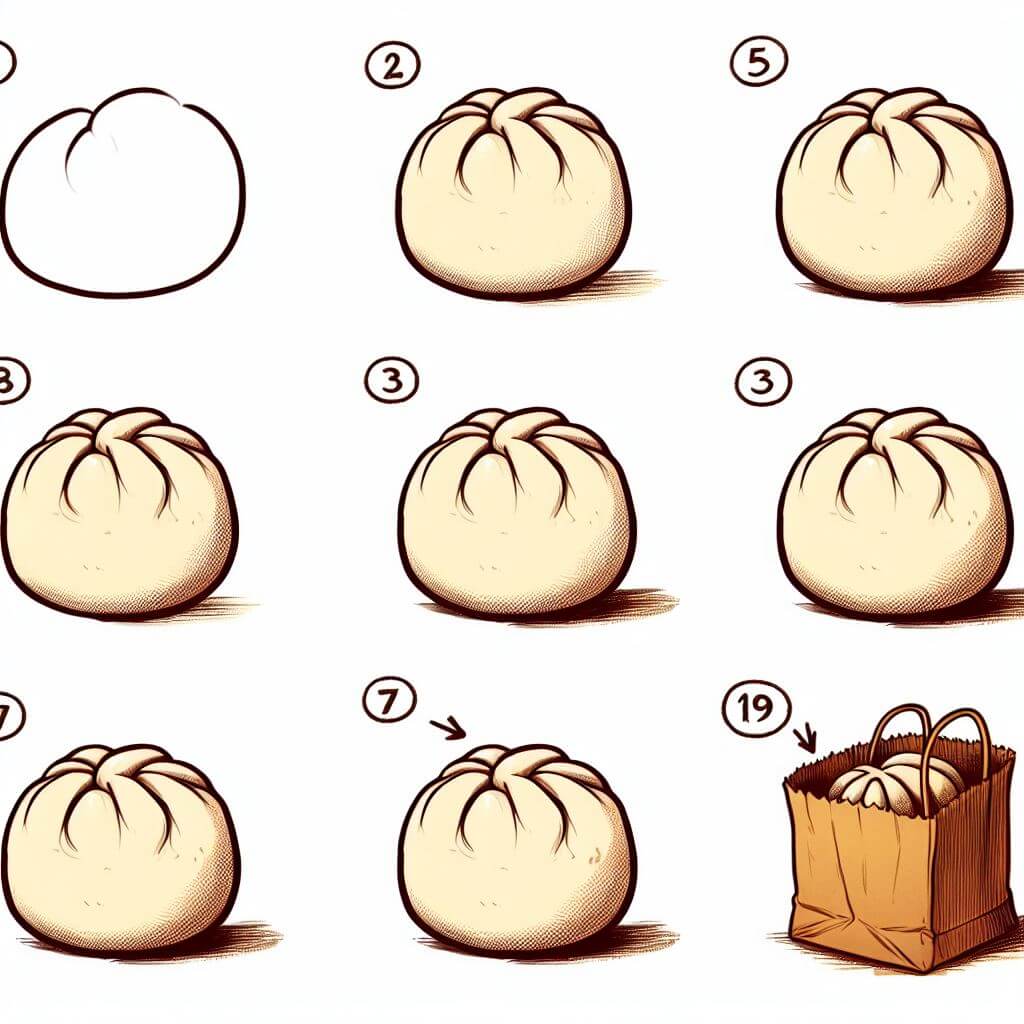 How to draw Dumplings idea (12)