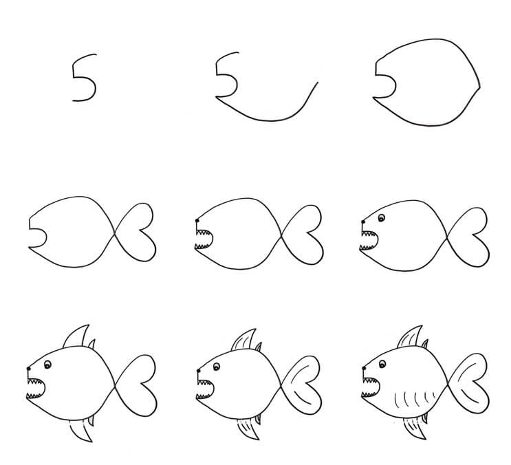 Fish idea (24) Drawing Ideas