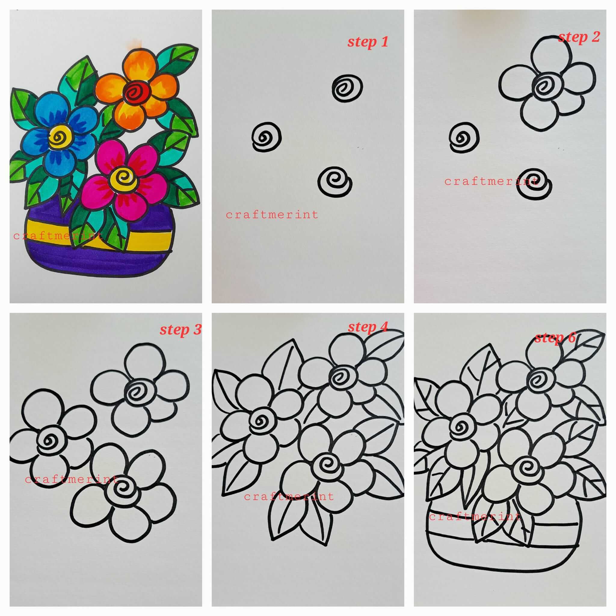 Flower idea (56) Drawing Ideas