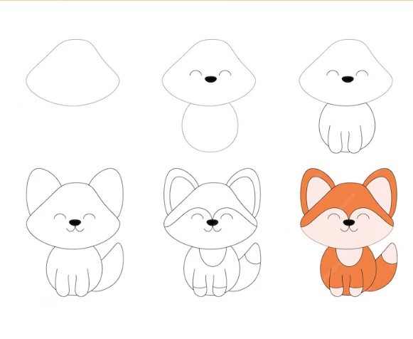 How to draw Fox idea 17