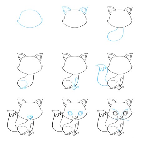 How to draw Fox idea 20