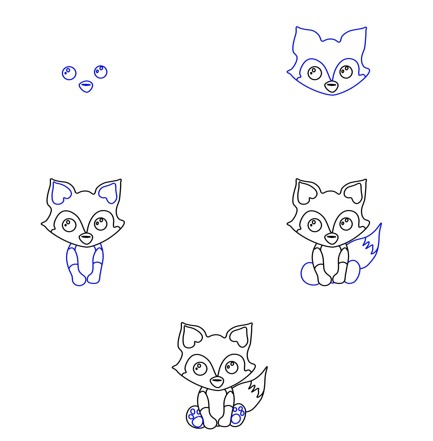 How to draw Fox idea 24