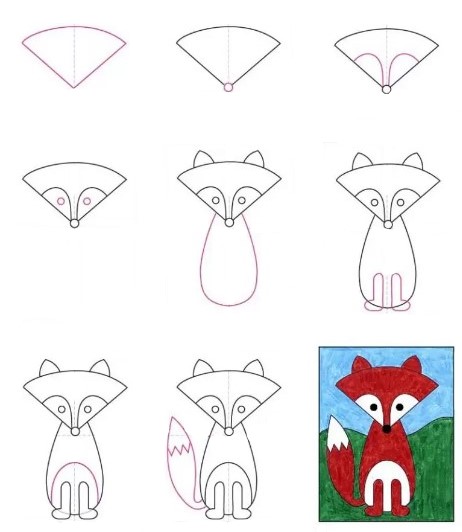 How to draw Fox idea 7