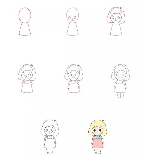 How to draw Girl idea (27)