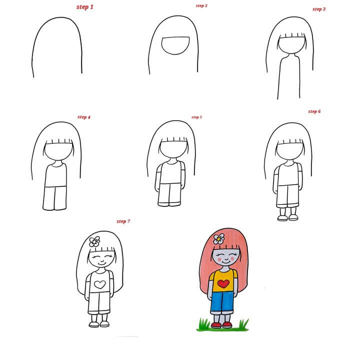 How to draw Girl idea 32