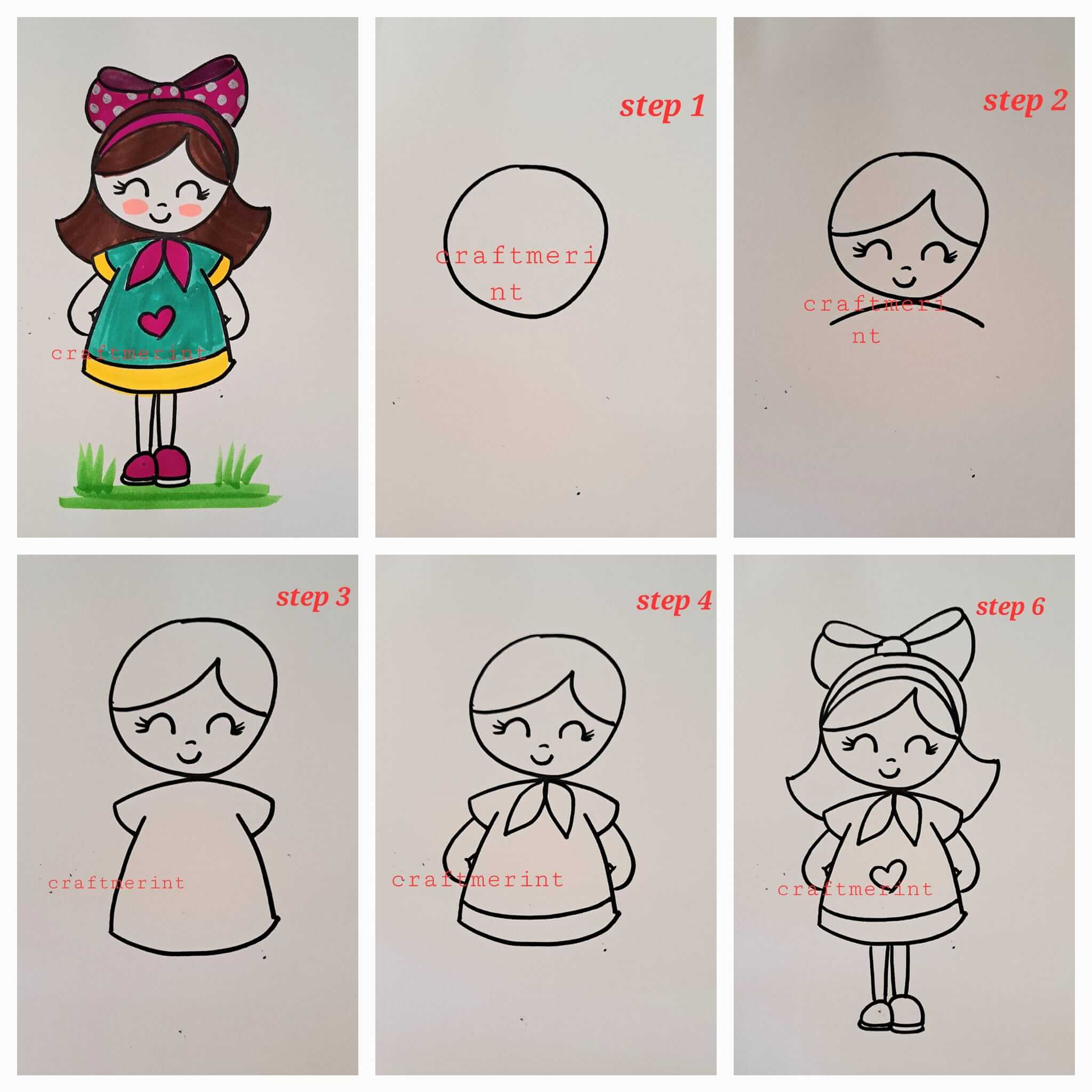 How to draw Girl idea (41)