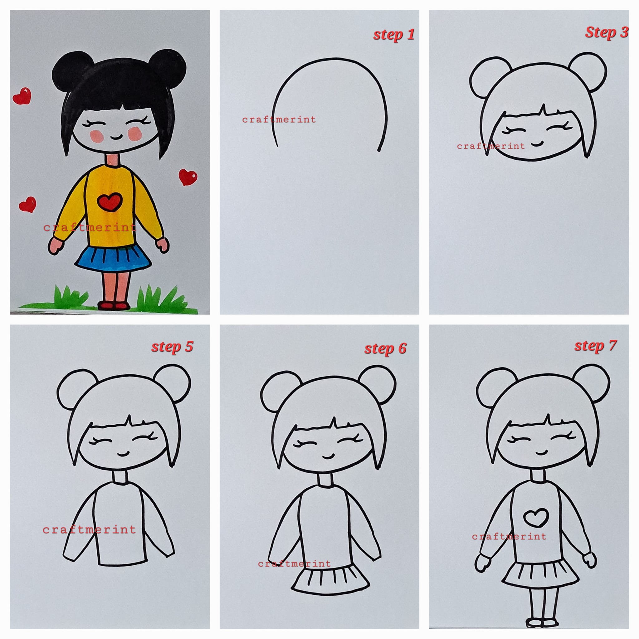 How to draw Girl idea 41