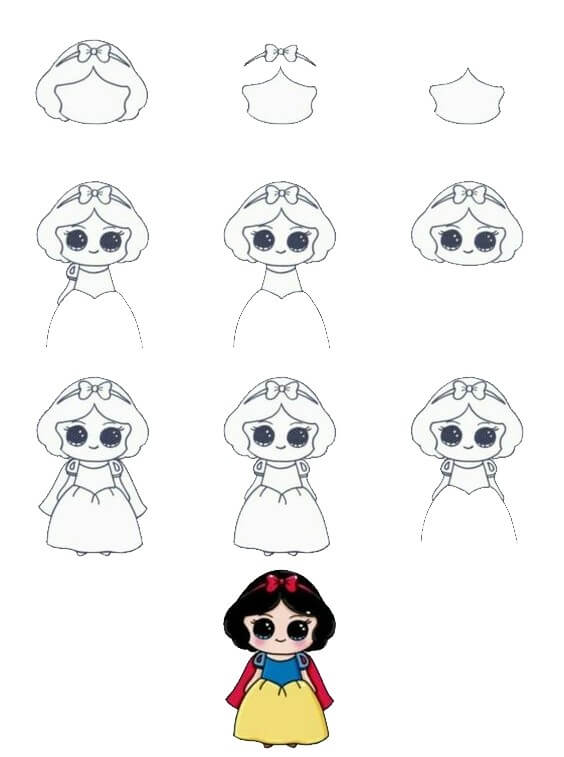 How to draw Girl idea (9)