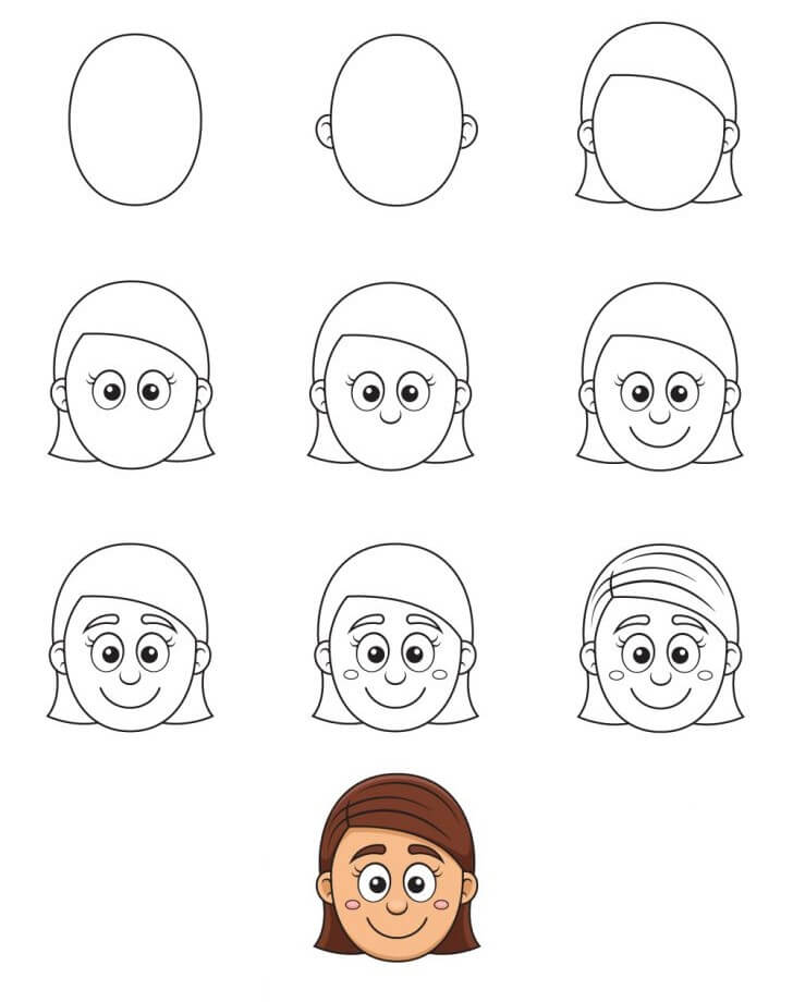 How to draw Girl’s face (2)