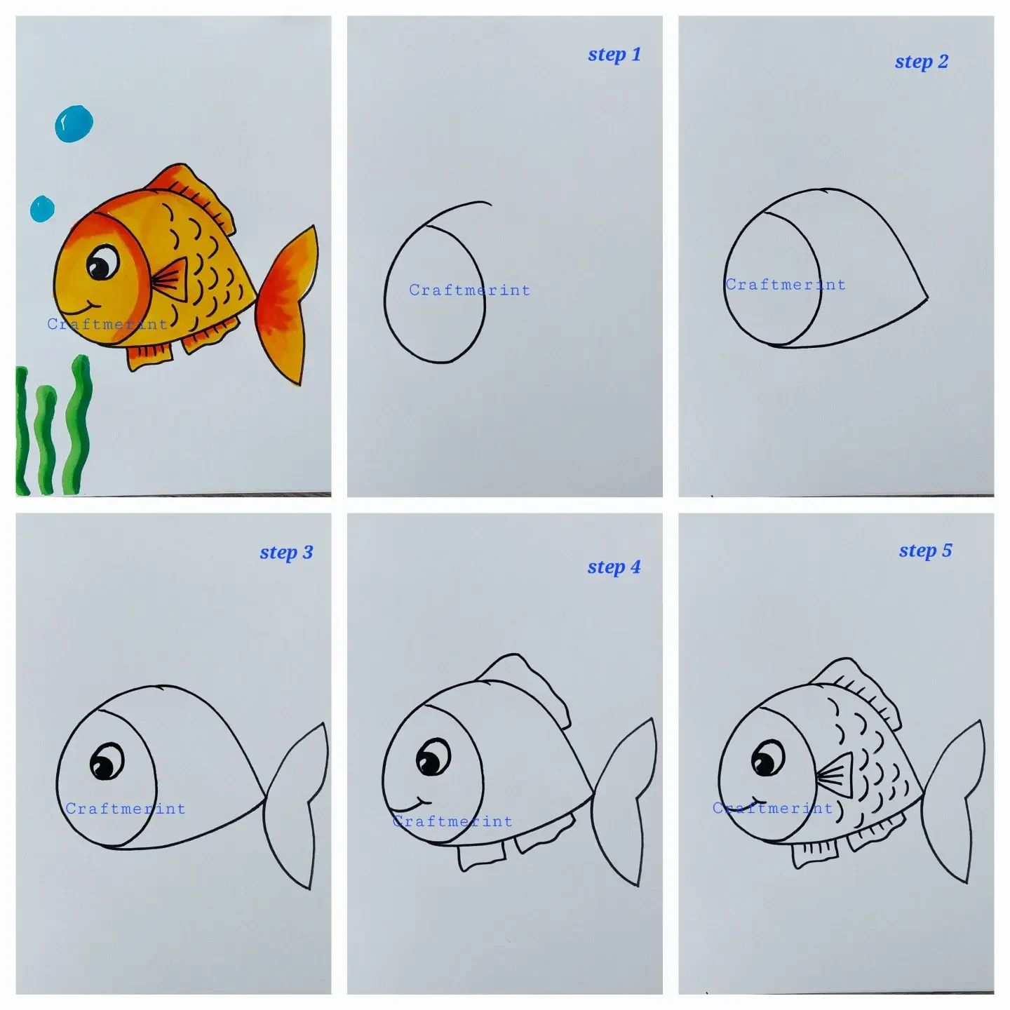 How to draw Goldfish idea 22