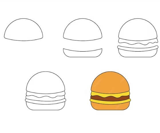 Hamburger idea 10 Drawing Ideas