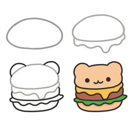 Hamburger idea 13 Drawing Ideas