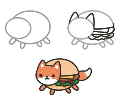 Hamburger idea 14 Drawing Ideas