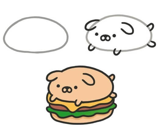 Hamburger idea 15 Drawing Ideas