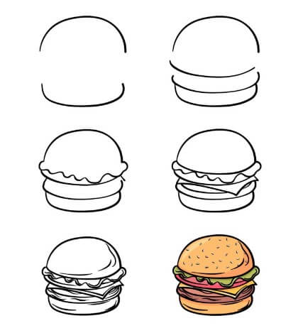 Hamburger idea 3 Drawing Ideas