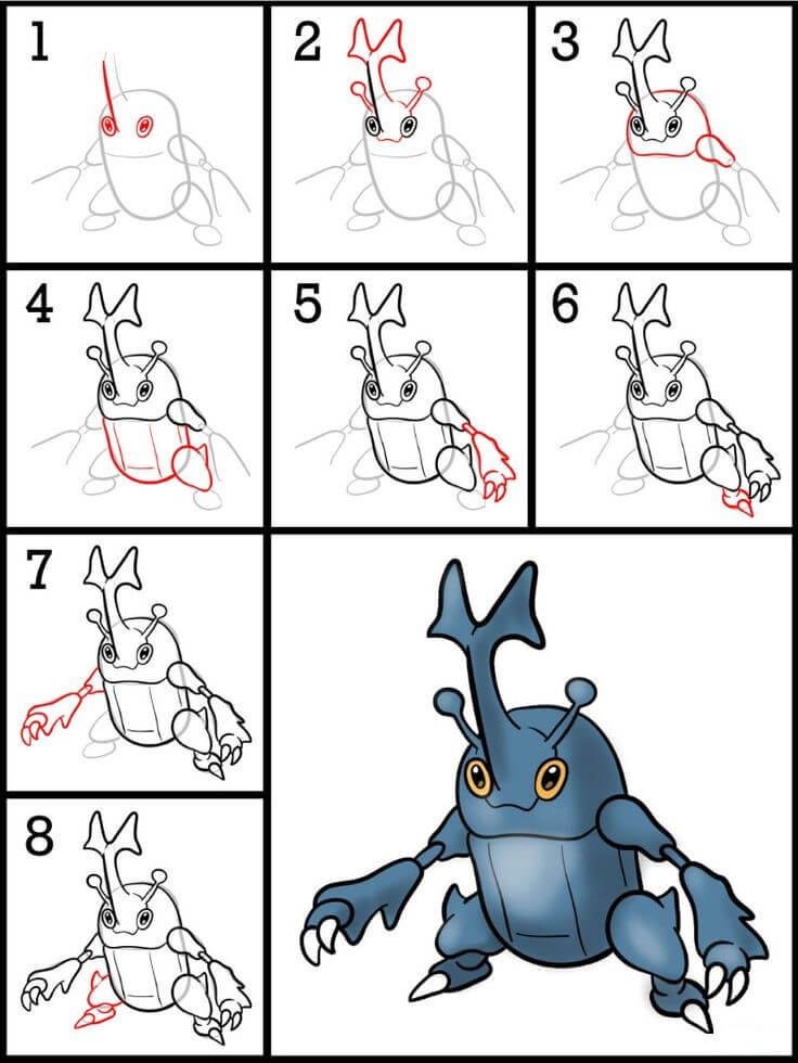 Heracross Drawing Ideas