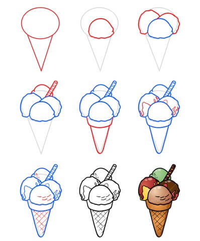 Ice cream idea (11) Drawing Ideas