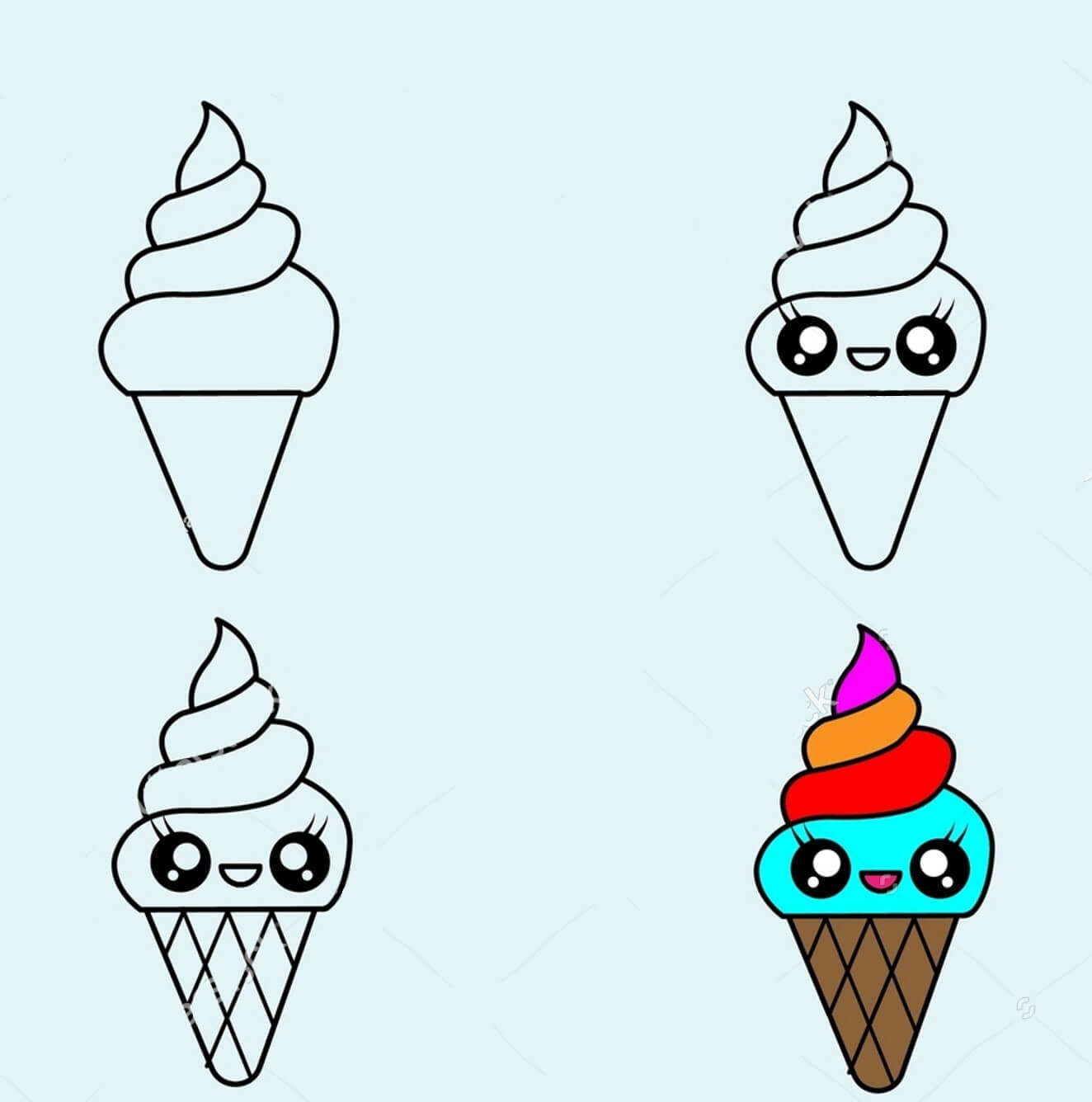 Ice cream idea (14) Drawing Ideas