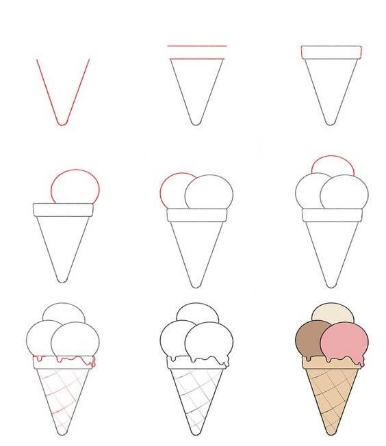 Ice cream idea (16) Drawing Ideas