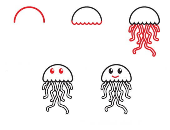 Jellyfish Bliss Drawing Ideas