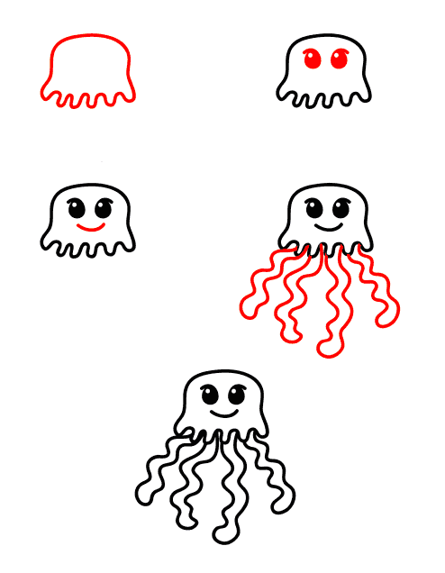 Jellyfish Delight Drawing Ideas