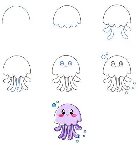 How to draw Jellyfish Ecstasy